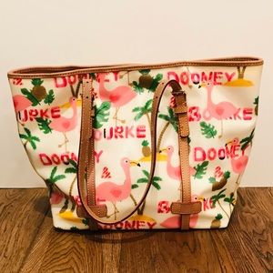 Dooney & Bourke Flamingo East West Shopper Tote